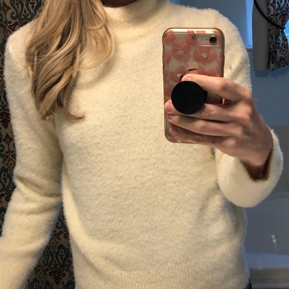 Cream sweater. Worn once